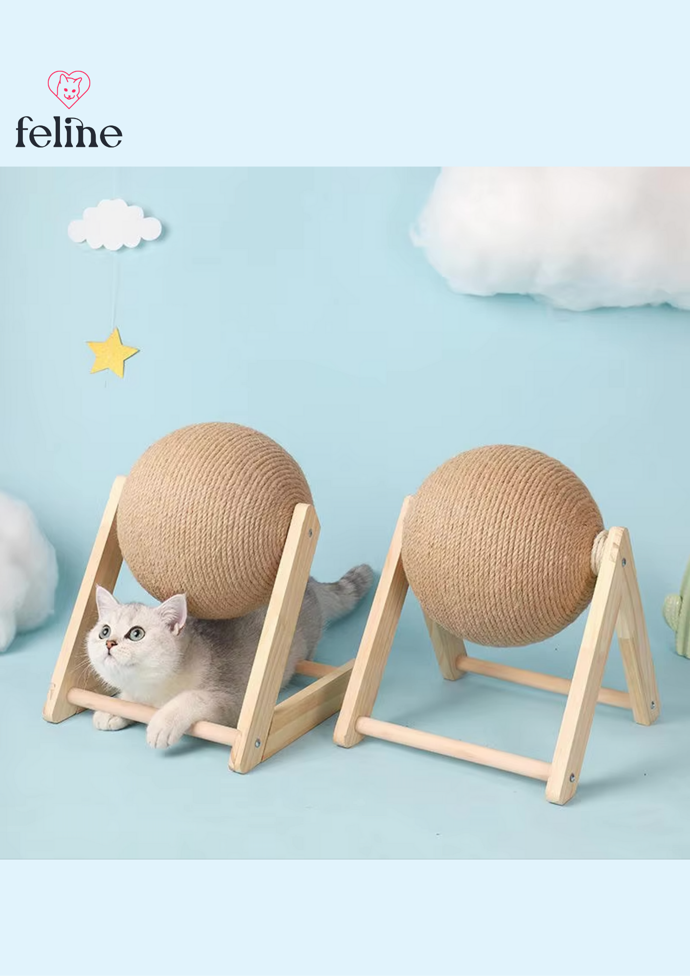 Boule à griffer en sisal - MyFeline