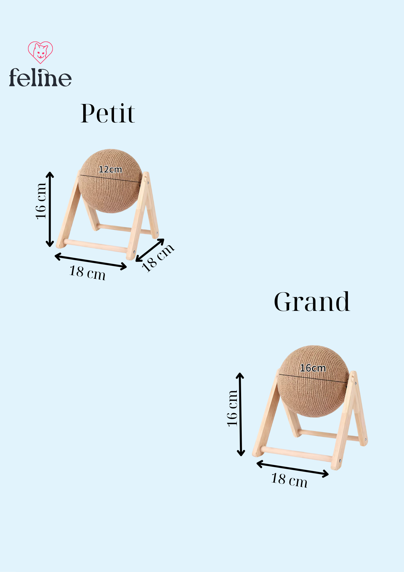 Boule à griffer en sisal - MyFeline