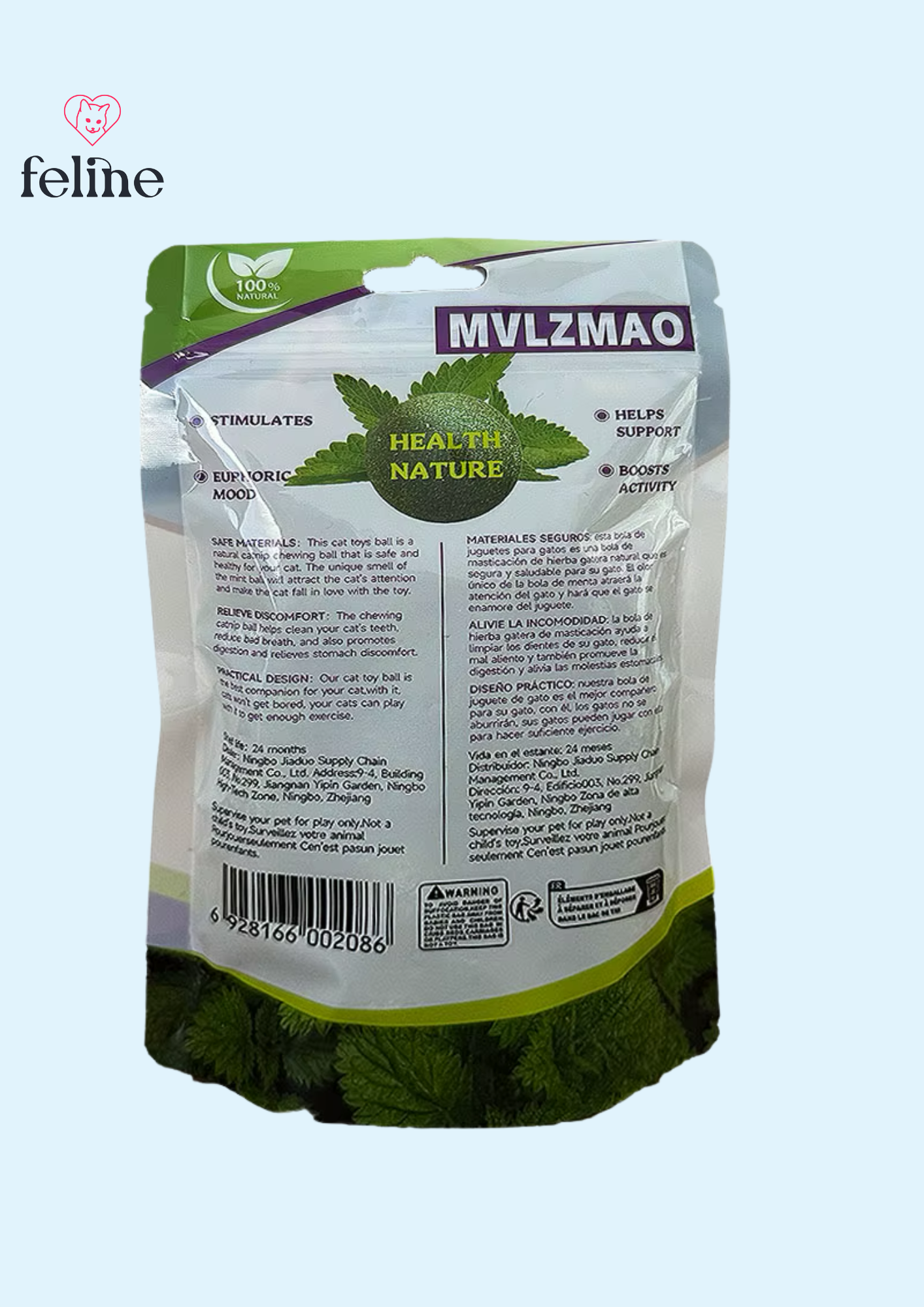 Edible Catnip Ball – 100% Natural