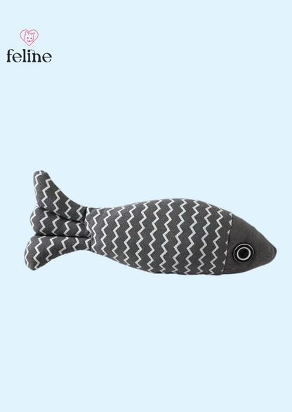 Jouet poisson contenant de l'herbe à chat