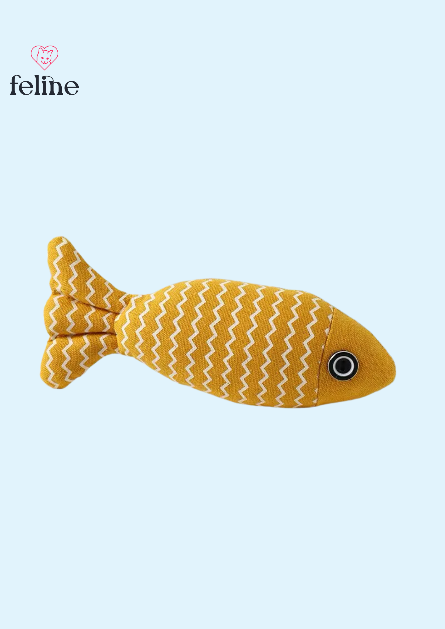 Jouet poisson contenant de l'herbe à chat