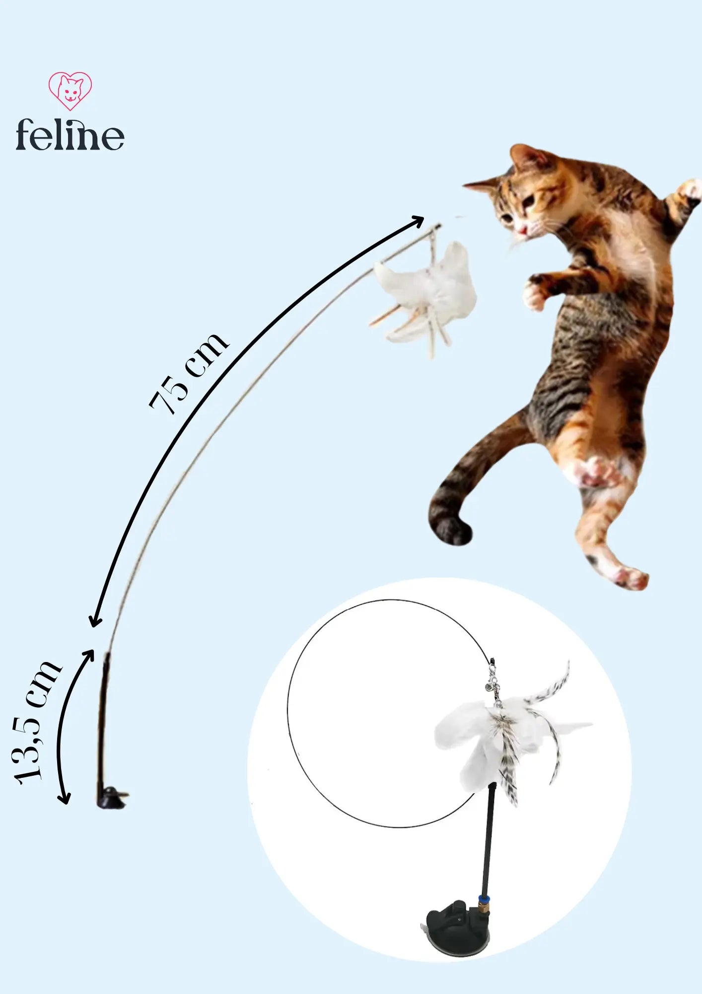 Bâton de stimulation flexible pour chat - MyFeline