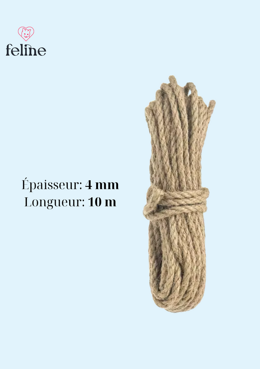 Corde sisal naturelle 10M – Rénovation arbre à chat et DIY
