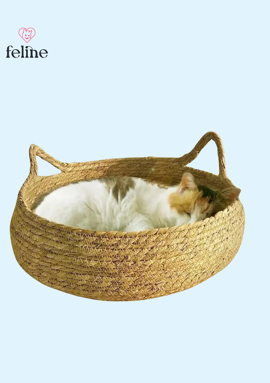 Panier pour chat tressé en rotin - MyFeline