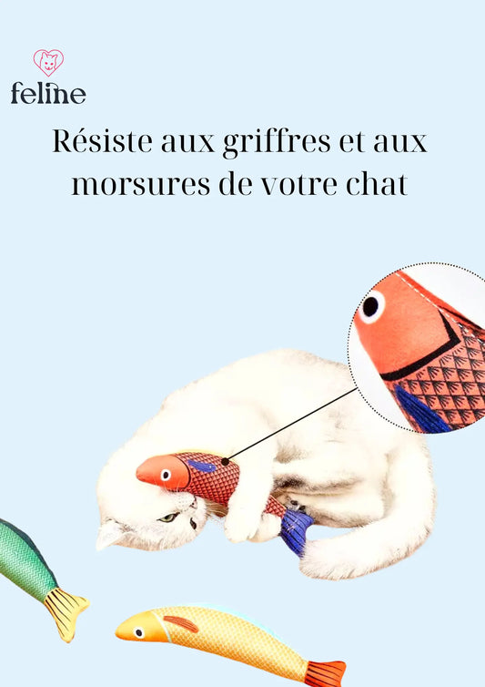 Jouet poisson pour chat (10 couleurs) - MyFeline