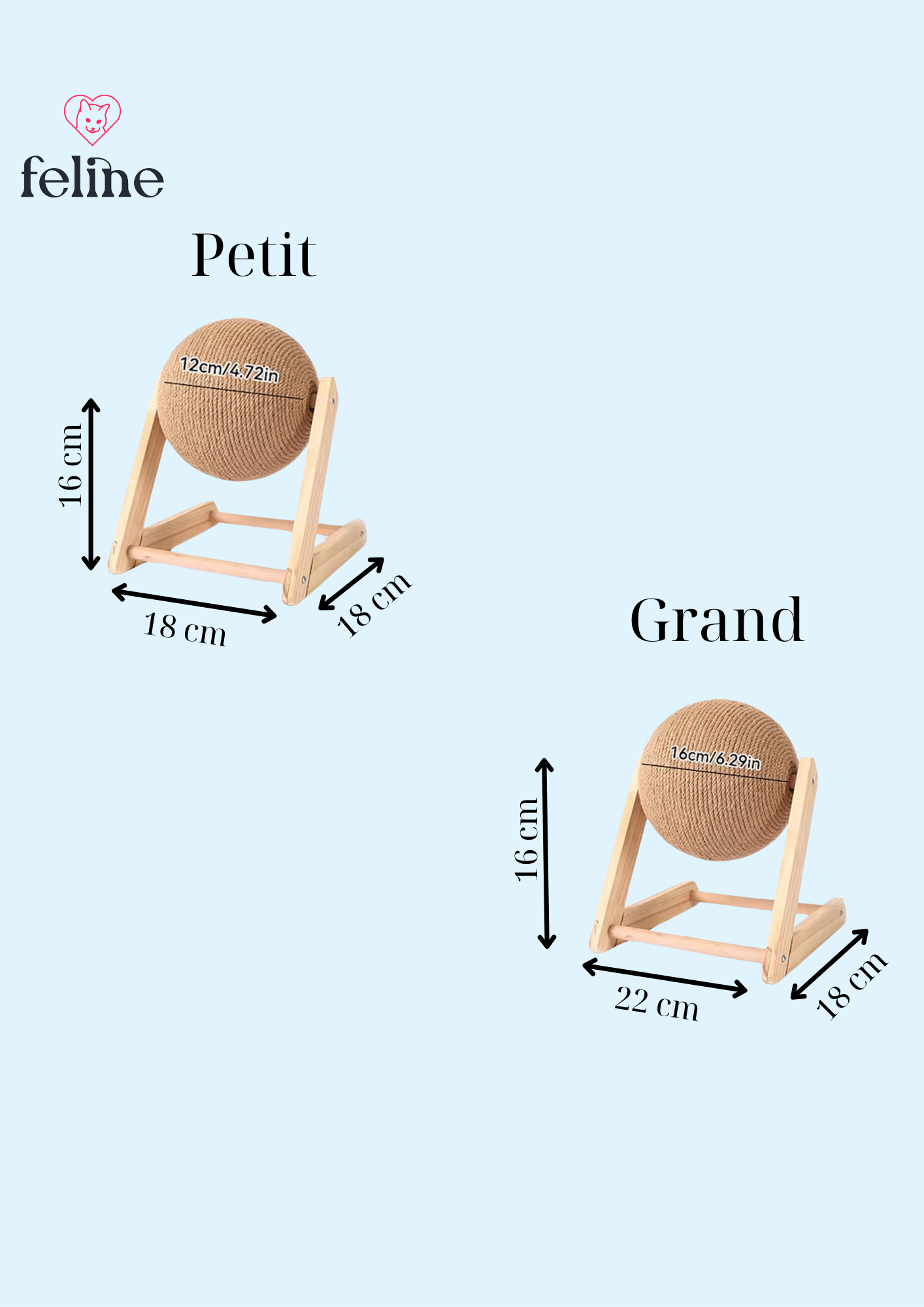 Boule à griffer en sisal - MyFeline