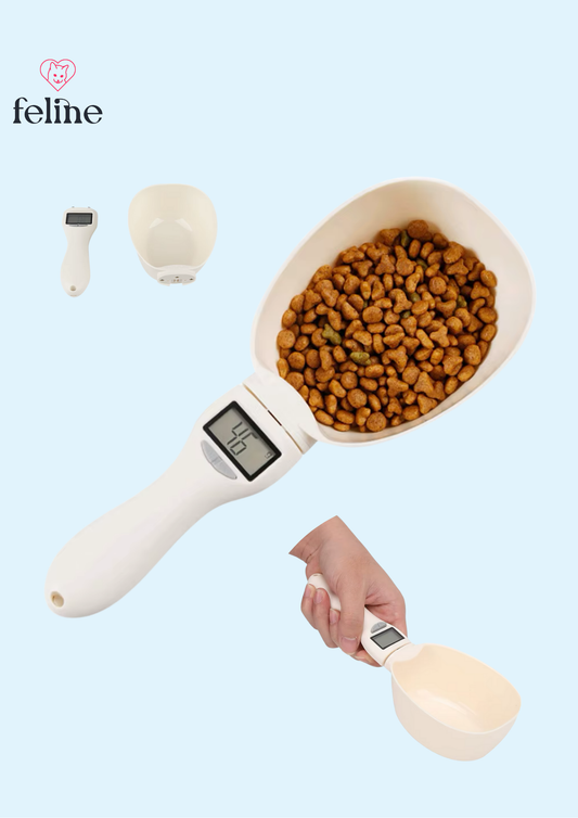 Cuchara medidora electrónica para croquetas